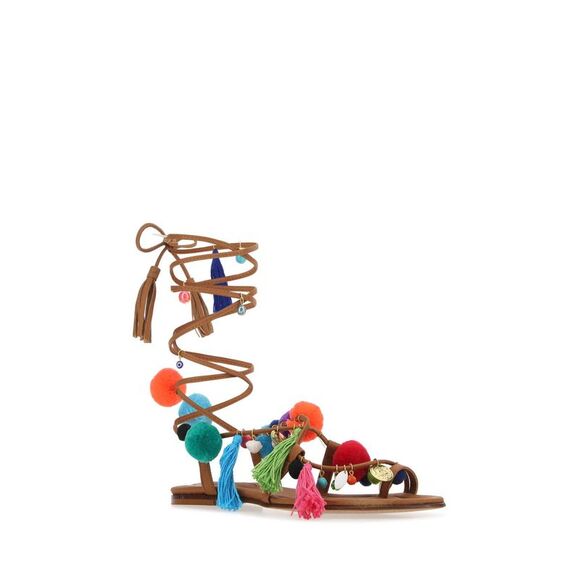 Alameda Turquesa Women Embellished Synthetic Leather Matisse Sandals - Picture 2 of 2